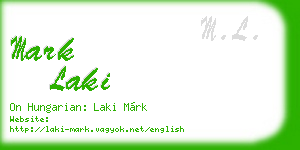 mark laki business card
